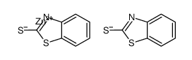 zinc,1,3-benzothiazole-2-thiolate Structure