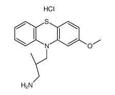 (S)-γ-(2-methoxy-phenothiazin-10-yl)-isobutylamin, hydrochloride Structure