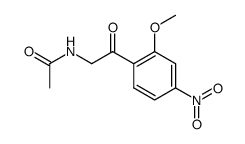 N-(2-methoxy-4-nitro-phenacyl)-acetamide结构式