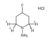 4-fluoro-2,2,6,6-tetradeuteropiperidin-1-amine hydrochloride Structure