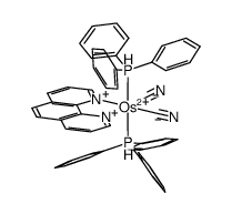 [Os(PPh3)2(CN)2(1,10-phenanthroline)] Structure