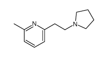 2-methyl-6-(2-pyrrolidino-ethyl)-pyridine Structure