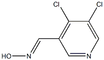 4,5-Dichloropyridine-3-carbaldehyde oxime结构式