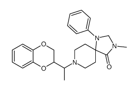 8-[1-(2,3-dihydro-1,4-benzodioxin-3-yl)ethyl]-3-methyl-1-phenyl-1,3,8-triazaspiro[4.5]decan-4-one结构式