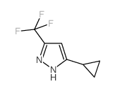 5-环丙基-3-(三氟甲基)-1H-吡唑结构式