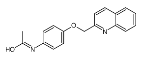 N-[4-(quinolin-2-ylmethoxy)phenyl]acetamide Structure