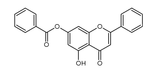 7-O-benzoyl chrysin Structure