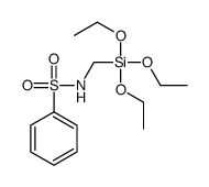 N-(triethoxysilylmethyl)benzenesulfonamide结构式