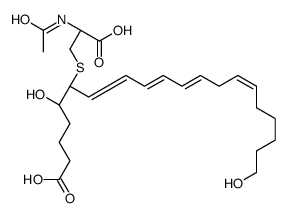 20-hydroxy-N-acetylleukotriene E4 Structure