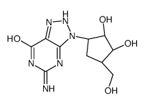 5-amino-3-[(1R,2S,3S,4R)-2,3-dihydroxy-4-(hydroxymethyl)cyclopentyl]-2H-triazolo[4,5-d]pyrimidin-7-one Structure