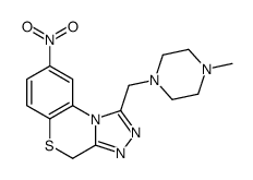 1-[(4-methylpiperazin-1-yl)methyl]-8-nitro-4H-[1,2,4]triazolo[3,4-c][1,4]benzothiazine结构式