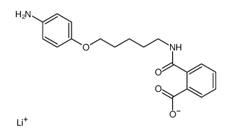 lithium 2-[5-(4-aminophenoxy)pentylcarbamoyl]benzoate结构式