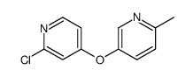 2-chloro-4-(6-methylpyridin-3-yl)oxy-pyridine结构式