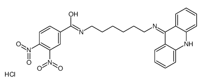 N-[6-(acridin-9-ylamino)hexyl]-3,4-dinitrobenzamide,hydrochloride结构式