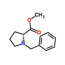 (R)-Methyl 1-benzylpyrrolidine-2-carboxylate Structure