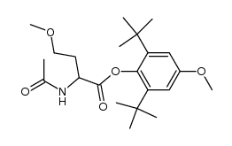 [2,6-bis(1,1-dimethylethyl)-4-methoxyphenyl]-2-acetamido-4-methoxybutanoat结构式