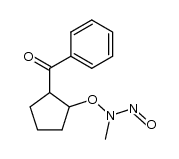 N-((2-benzoylcyclopentyl)oxy)-N-methylnitrous amide Structure