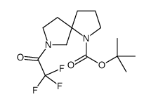 2-Methyl-2-propanyl 7-(trifluoroacetyl)-1,7-diazaspiro[4.4]nonane -1-carboxylate Structure