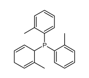 (2-methylcyclohexa-2,5-dien-1-yl)di-o-tolylphosphine结构式