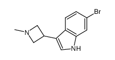 6-bromo-3-(1-methylazetidin-3-yl)-1H-indole Structure