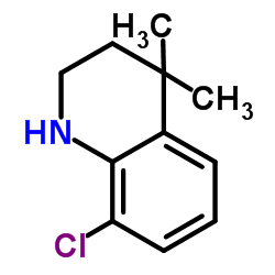 8-Chloro-4,4-dimethyl-1,2,3,4-tetrahydroquinoline结构式