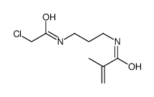 N-[3-[(2-chloroacetyl)amino]propyl]-2-methylprop-2-enamide Structure