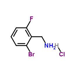 2-Bromo-6-fluorobenzylamine hydrochloride structure