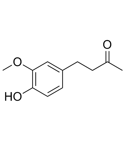 姜酮； 4-(4-羟基-3-甲氧基苯基)-2-丁酮图片