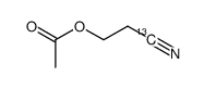 (1-13C)-3-acetoxypropanenitrile Structure