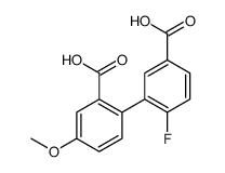 3-(2-carboxy-4-methoxyphenyl)-4-fluorobenzoic acid Structure