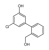 3-chloro-5-[2-(hydroxymethyl)phenyl]phenol结构式