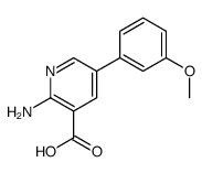 2-amino-5-(3-methoxyphenyl)pyridine-3-carboxylic acid Structure