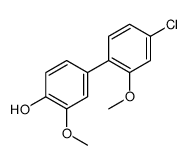 4-(4-chloro-2-methoxyphenyl)-2-methoxyphenol结构式