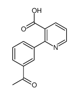 2-(3-acetylphenyl)pyridine-3-carboxylic acid结构式