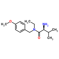 N-Ethyl-N-(4-methoxybenzyl)-L-valinamide结构式