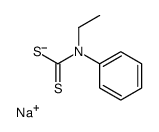 sodium,N-ethyl-N-phenylcarbamodithioate结构式