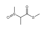 S-methyl 2-(methylsulfinyl)propanethioate Structure