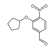 3-cyclopentyloxy-4-nitrobenzaldehyde Structure