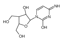 4-amino-1-[(2R,3R,4S,5S)-3-hydroxy-4,5-bis(hydroxymethyl)oxolan-2-yl]pyrimidin-2-one结构式