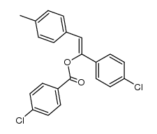 1-(4-chlorophenyl)-2-(p-tolyl)vinyl 4-chlorobenzoate Structure