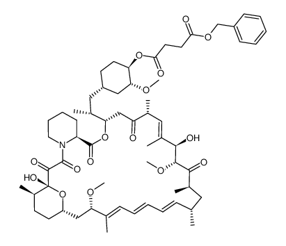 rapamycin 42-hemisuccinate benzyl ester结构式