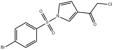 1-(1-(4-bromophenylsulfonyl)-1H-pyrrol-3-yl)-2-chloroethanone Structure