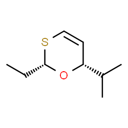 6H-1,3-Oxathiin,2-ethyl-6-(1-methylethyl)-,cis-(9CI) picture