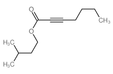 2-Heptynoic acid,3-methylbutyl ester Structure