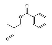 (2-methyl-3-oxopropyl) benzoate结构式