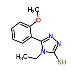 4-ETHYL-5-(2-METHOXYPHENYL)-4H-1,2,4-TRIAZOLE-3-THIOL结构式