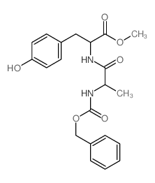 L-Tyrosine,N-[(phenylmethoxy)carbonyl]-L-alanyl-, methyl ester (9CI) Structure