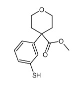 methyl 4-(3-mercaptophenyl)-3,4,5,6-tetrahydro-2H-pyran-4-carboxylate Structure