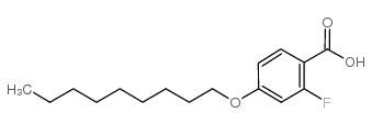 2-FLUORO-4-N-NONYLOXYBENZOIC ACID Structure