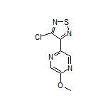 3-氯-4-(5-甲氧基吡嗪-2-基)-1,2,5-噻二唑结构式